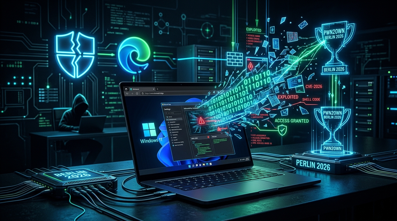 Bei Pwn2Own Berlin 2026 verdienten Sicherheitsforscher 523.000 $ für 24 Zero-Day-Exploits gegen Windows 11 und Microsoft Edge. Erfahren Sie, was das bedeutet.