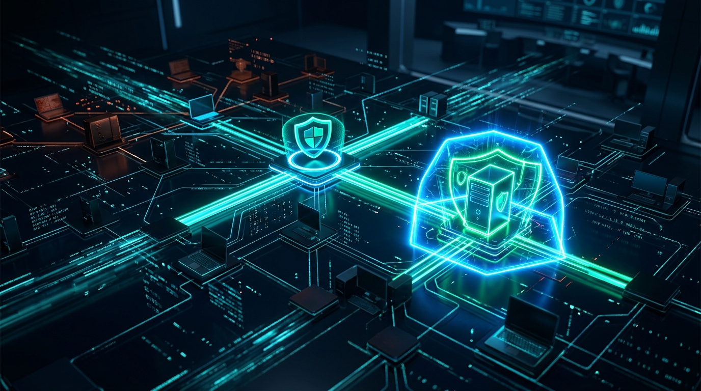 The Microsoft Defender shield logo on a blue background, representing the new automatic endpoint isolation feature.